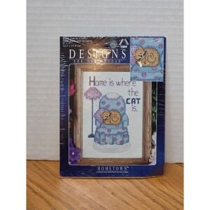 Design Works Cats Counted Cross Stitch Picture Kit Home Is Where The Cat Is 5101